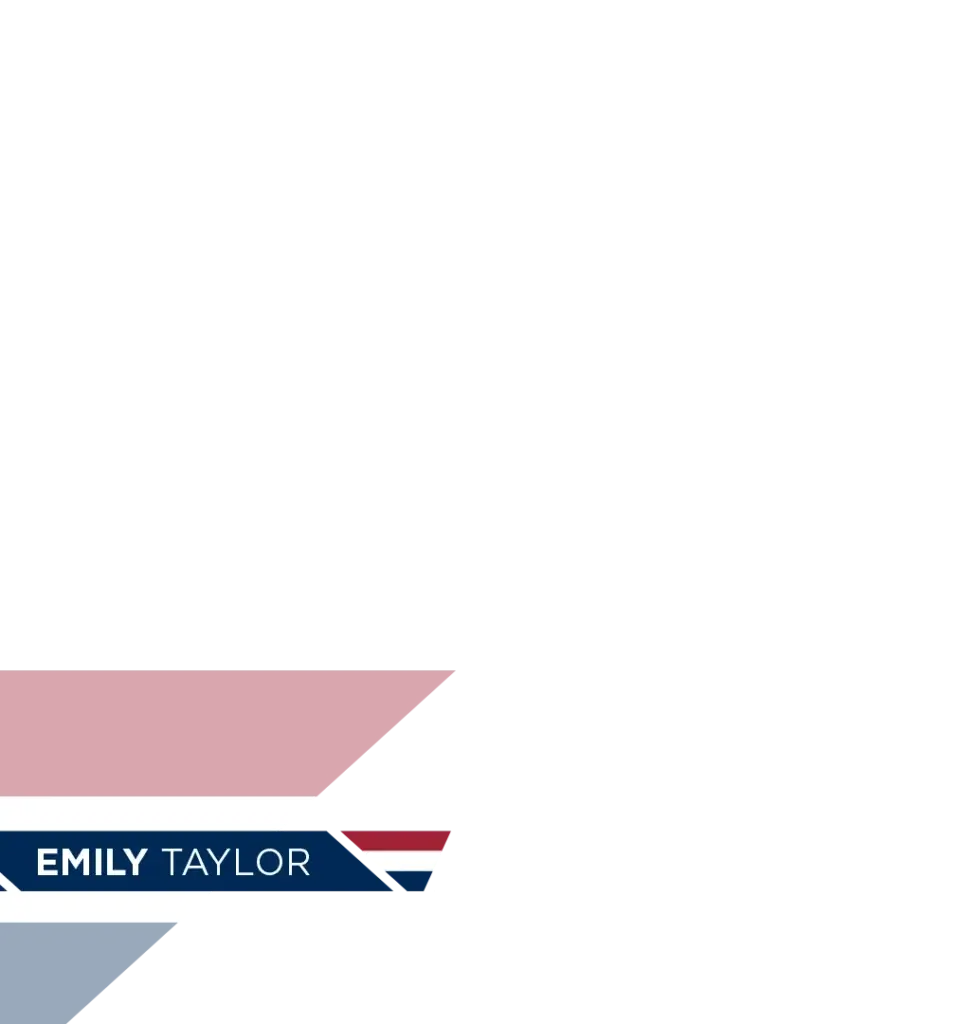 Colored graphic with name "Emily Taylor" displayed.