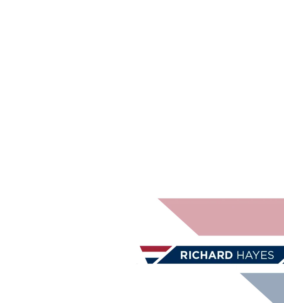 Name graphic featuring Richard Hayes.